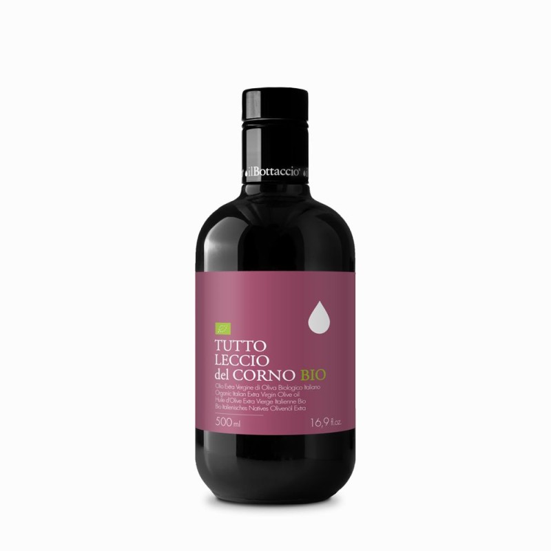 Olio extravergine Toscano Tutto Leccio del Corno Biologico 500ml