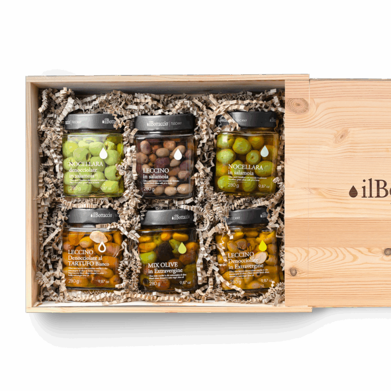 Box legno Olive miste