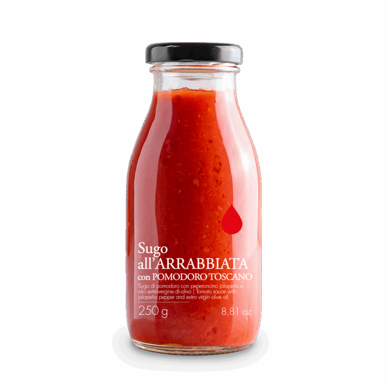 Sugo all'Arrabbiata con olio extravergine di oliva