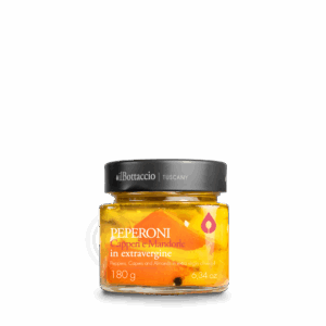 PEPPERS Capers and almonds in extra virgin | 180 gr