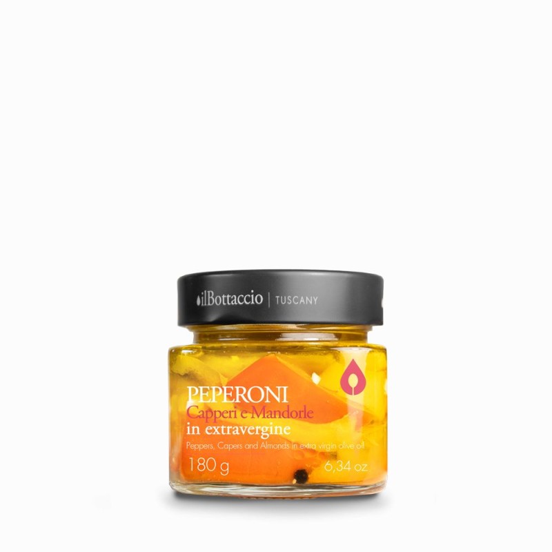 Paprika Kapern und Mandeln extra vergine | 180 gr